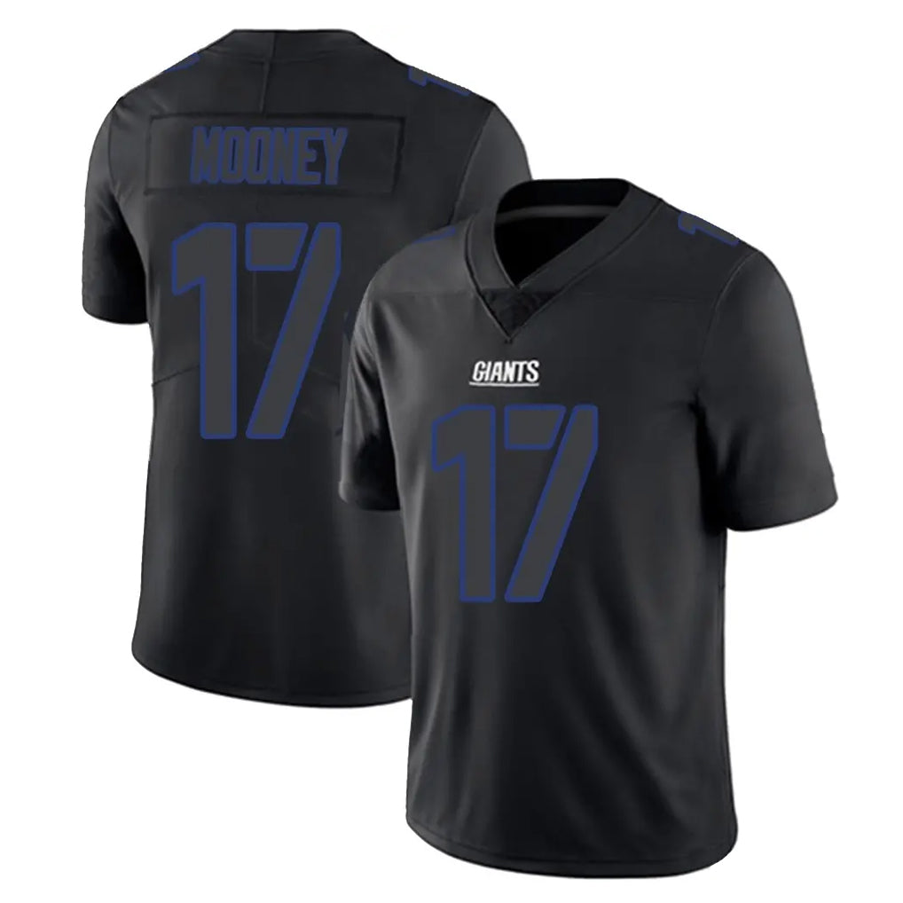 NY.Giants #17 Darnell Mooney Player Black Impact Limited Home Game BALCE Stitched Jerseys