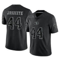 SF.49ers #44 Kyle Juszczyk Player Black Limited Reflective Home Game BALCE Stitched Jerseys