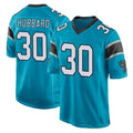 C.Panthers #30 Chuba Hubbard Player Blue Game BALCE Stitched Jerseys