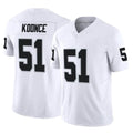 LV.Raiders #51 Malcolm Koonce Player White Limited Vapor F.U.S.E. Home Game BALCE Stitched Jerseys