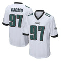 P.Eagles #97 Moro Ojomo Player White Home Game BALCE Stitched Jerseys