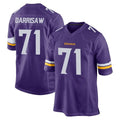 M.Vikings #71 Christian Darrisaw Player Purple Home Game BALCE Stitched Jerseys