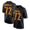 W.Commanders #72 Josh Conerly Jr. Player Black Carbon Fashion Home Game BALCE Stitched Jerseys