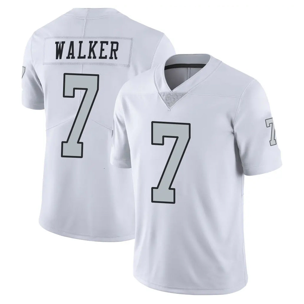 LV.Raiders #7 Quay Walker Player White Limited Color Rush Home Game BALCE Stitched Jerseys