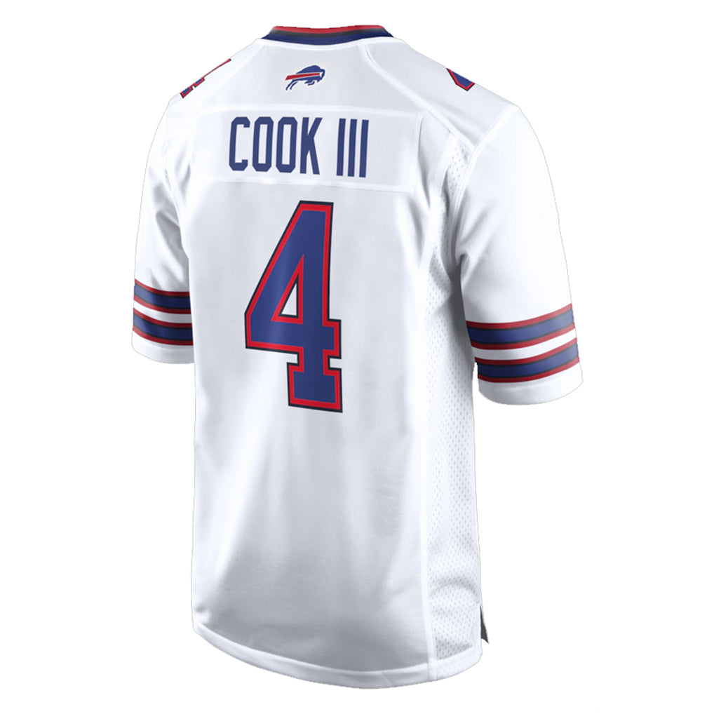 B.Bills #4 James Cook III Player White Home Game BALCE Stitched Jerseys