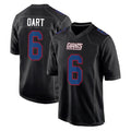 NY.Giants #6 Jaxson Dart Player Carbon Fashion Limited Home Game BALCE Stitched Jerseys