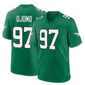 P.Eagles #97 Moro Ojomo Player Green Kelly Alternate Home Game BALCE Stitched Jerseys
