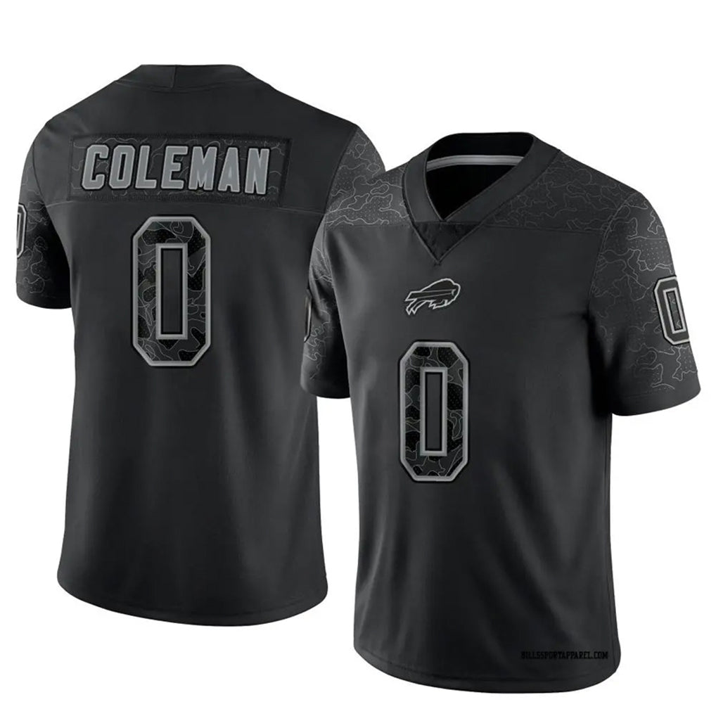B.Bills #0 Keon Coleman Player Black RFLCTV Limited BALCE Stitched Jerseys