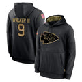 KC.Chiefs #9 Kenneth Walker III Player Black Salute to Service Hoodies Limited Game BALCE Stitched Jerseys