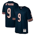 C.Bears #9 Jim McMahon Player Navy Mitchell & Ness Navy Legacy Replica BALCE Stitched Jerseys