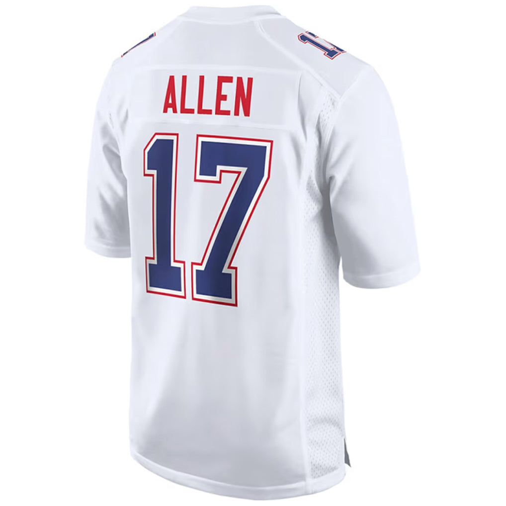 B.Bills #17 Josh Allen Player White Tundra BALCE Stitched Jerseys