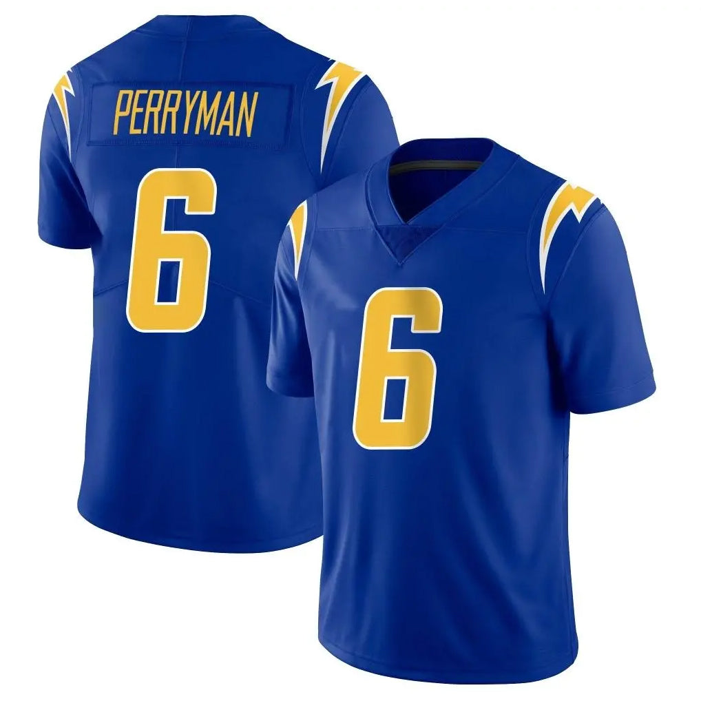 LA.Chargers #6 Denzel Perryman Player Royal Limited Vapor Home Game BALCE Stitched Jerseys