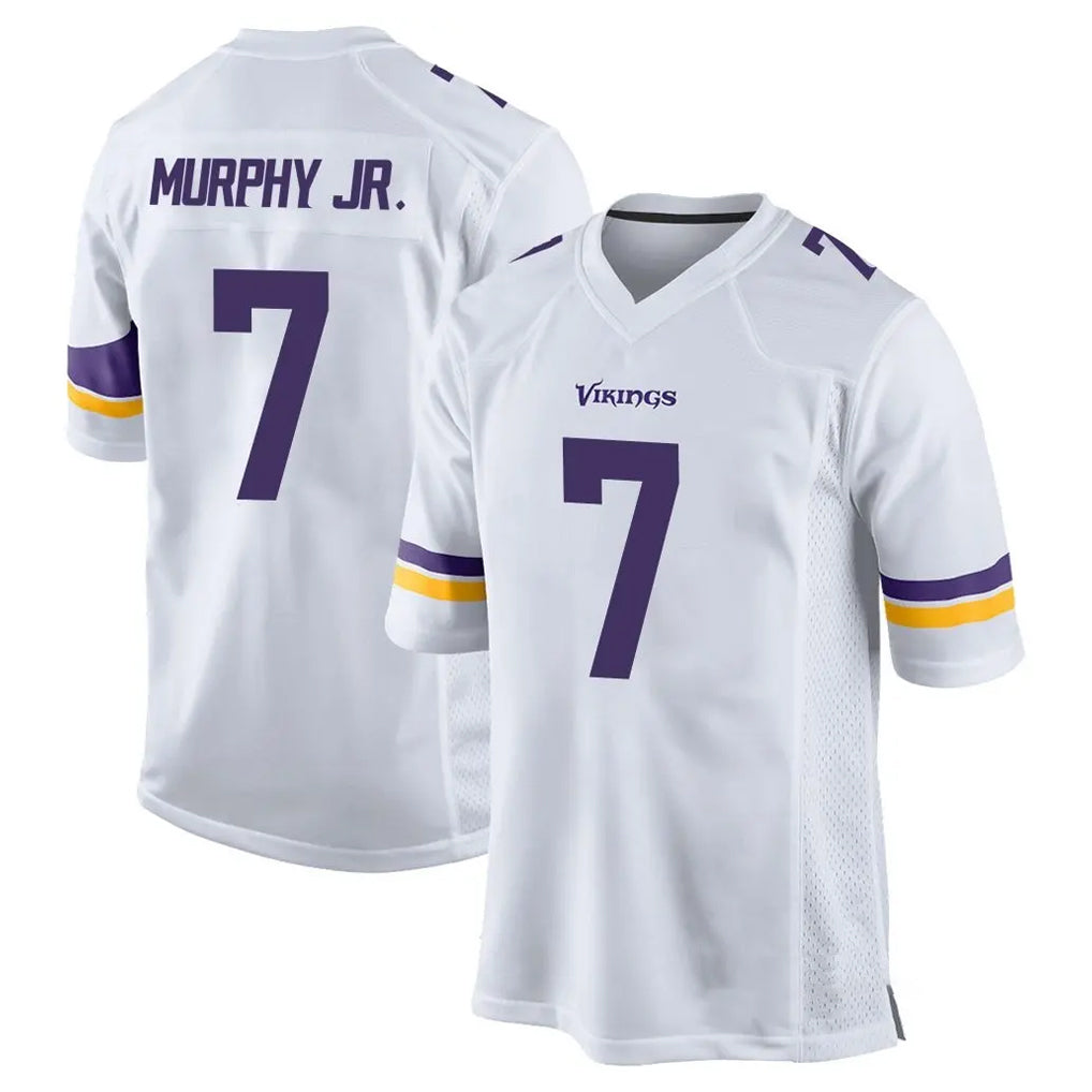 M.Vikings #7 Byron Murphy Jr. Player White Home Game BALCE Stitched Jerseys