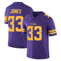 M.Vikings #33 Aaron Jones Sr. Player Purple Limited Color Rush Home Game BALCE Stitched Jerseys
