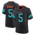 M.Dolphins #5 Jaylen Wright Player Black Pitch Rivalries Collection Home Game BALCE Stitched Jerseys