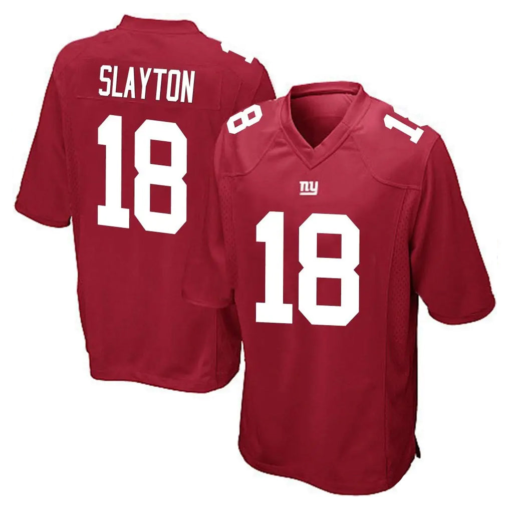 NY.Giants #18 Darius Slayton Player Red Home Game BALCE Stitched Jerseys