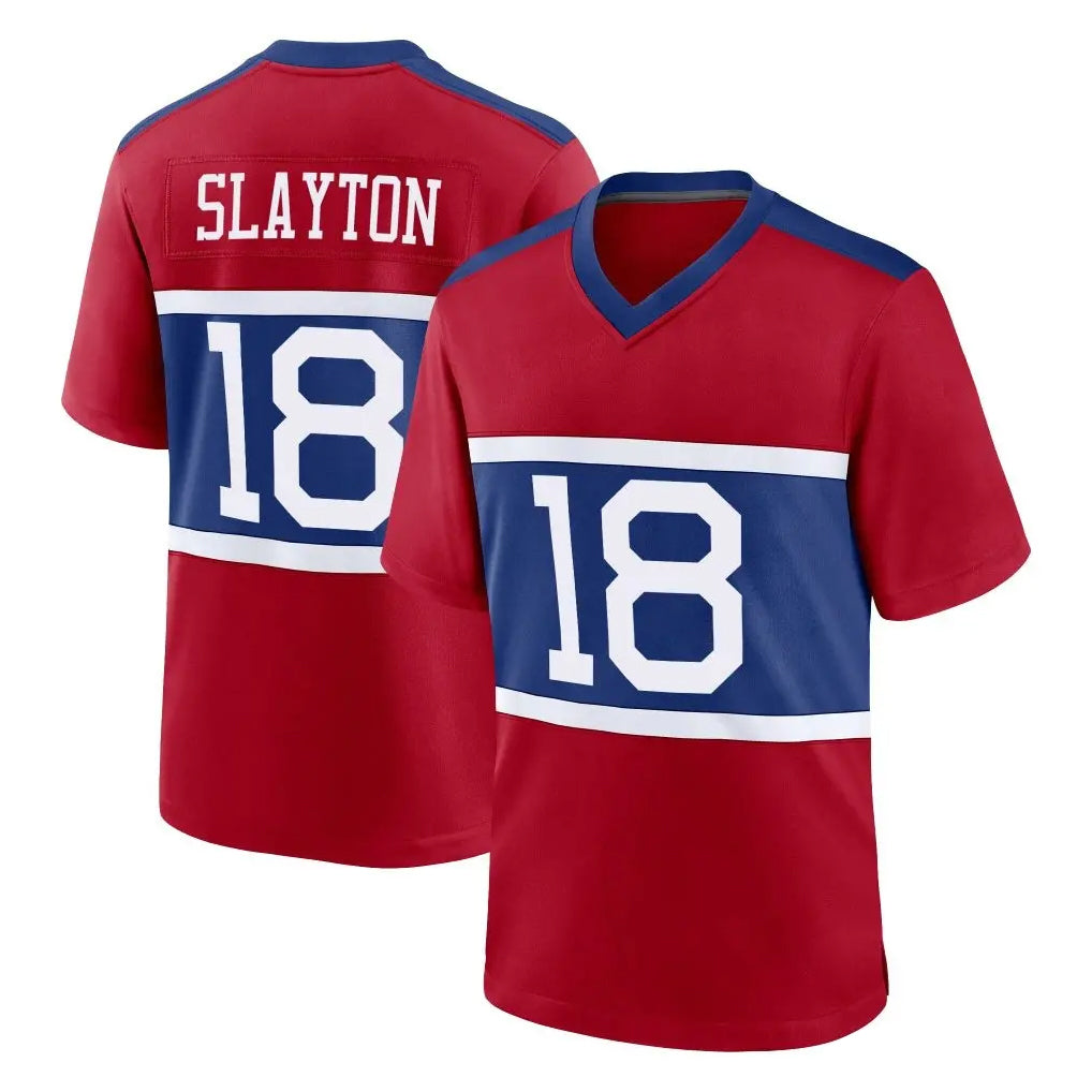 NY.Giants #18 Darius Slayton Player Red Century Home Game BALCE Stitched Jerseys