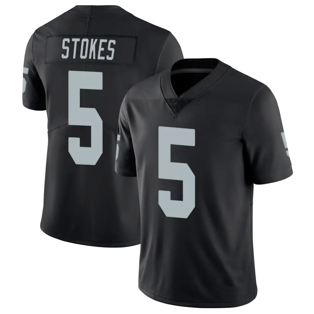 LV.Raiders #5 Eric Stokes Player Black Limited Vapor Untouchable Home Game BALCE Stitched Jerseys