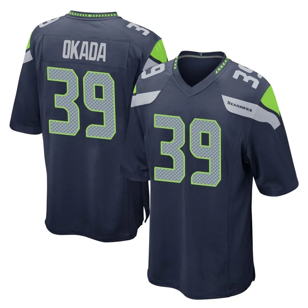 S.Seahawks #39 Ty Okada Player Navy Home Game BALCE Stitched Jerseys