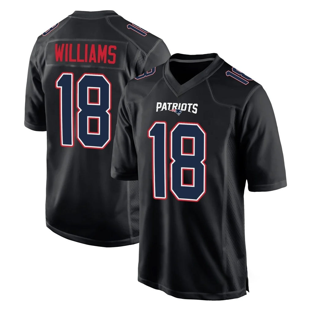 NE.Patriots #18 Kyle Williams Player Carbon Fashion Limited Home Game BALCE Stitched Jerseys