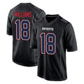 NE.Patriots #18 Kyle Williams Player Carbon Fashion Limited Home Game BALCE Stitched Jerseys