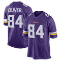 M.Vikings #84 Josh Oliver Player Purple Home Game BALCE Stitched Jerseys