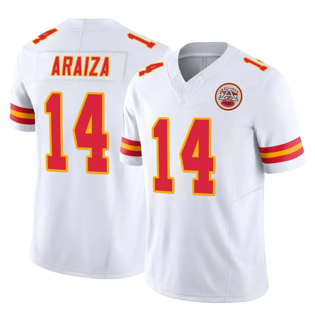 KC.Chiefs #14 Matt Araiza Player White Limited Vapor F.U.S.E. Home Game BALCE Stitched Jerseys