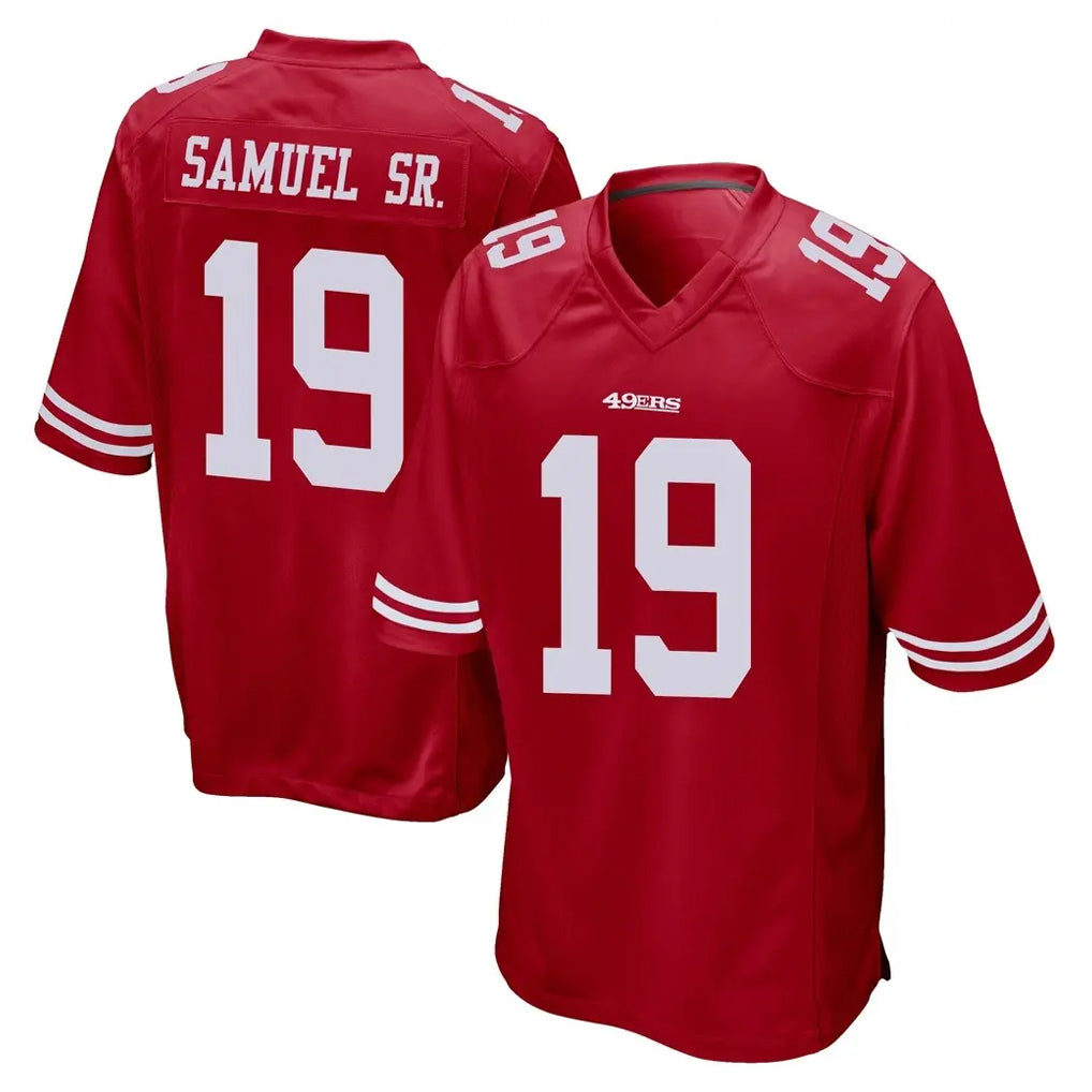 SF.49ers #19 Deebo Samuel Sr. Player Red Home Game BALCE Stitched Jerseys