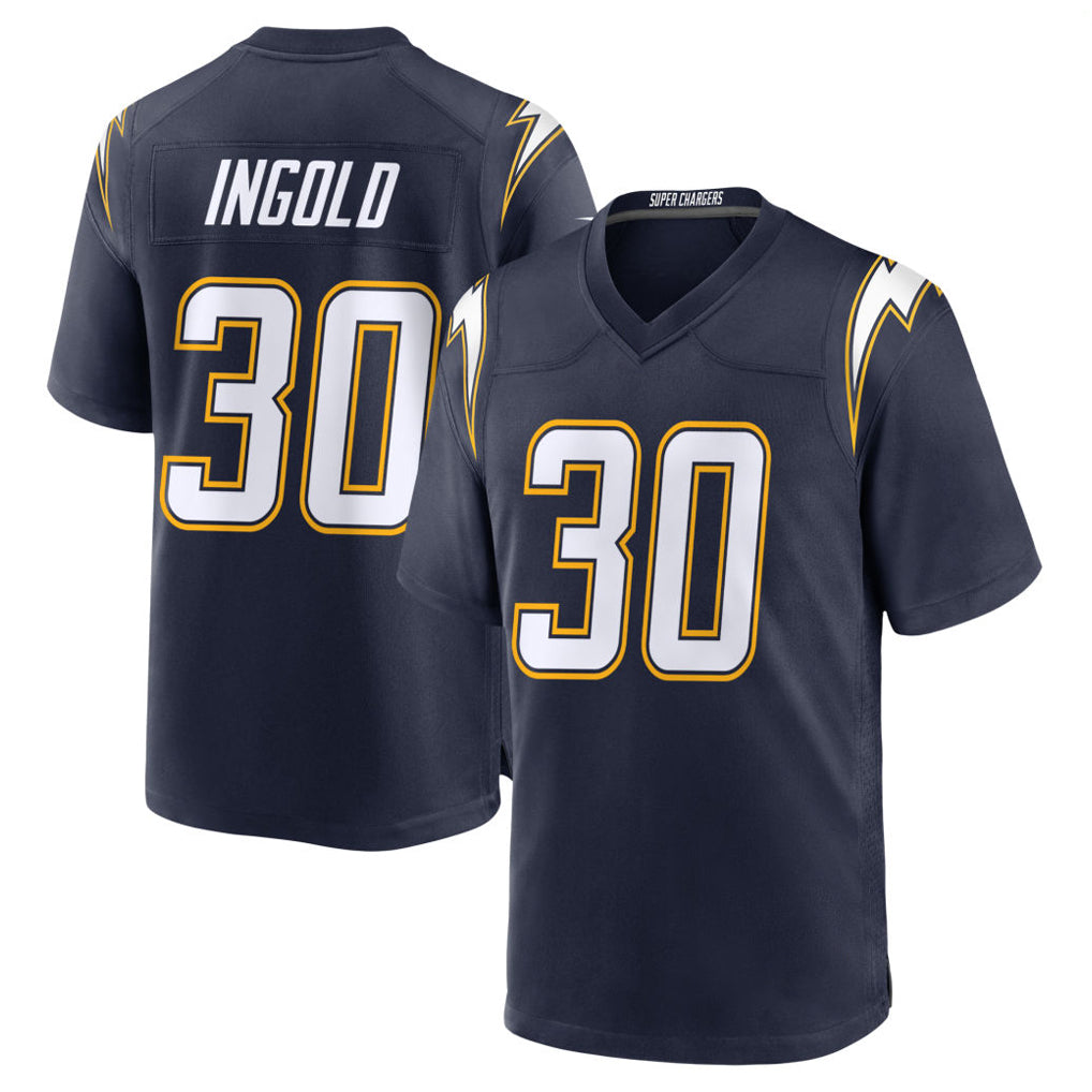 LA.Chargers #30 Alec Ingold Player Navy Alternate Home Game BALCE Stitched Jerseys
