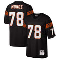 C.Bengals #78 Anthony Munoz Player Black Mitchell & Ness Legacy Replica BALCE Stitched Jerseys