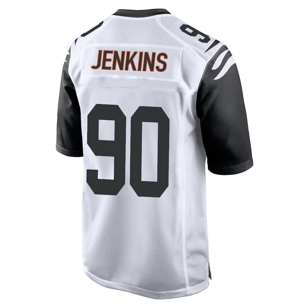 C.Bengals #90 Kris Jenkins Jr Player White Alternate Home Game BALCE Stitched Jerseys