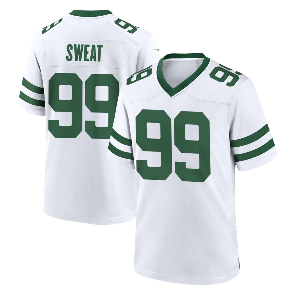 NY.Jets #99 T'Vondre Sweat Player White Legacy Home Game BALCE Stitched Jerseys