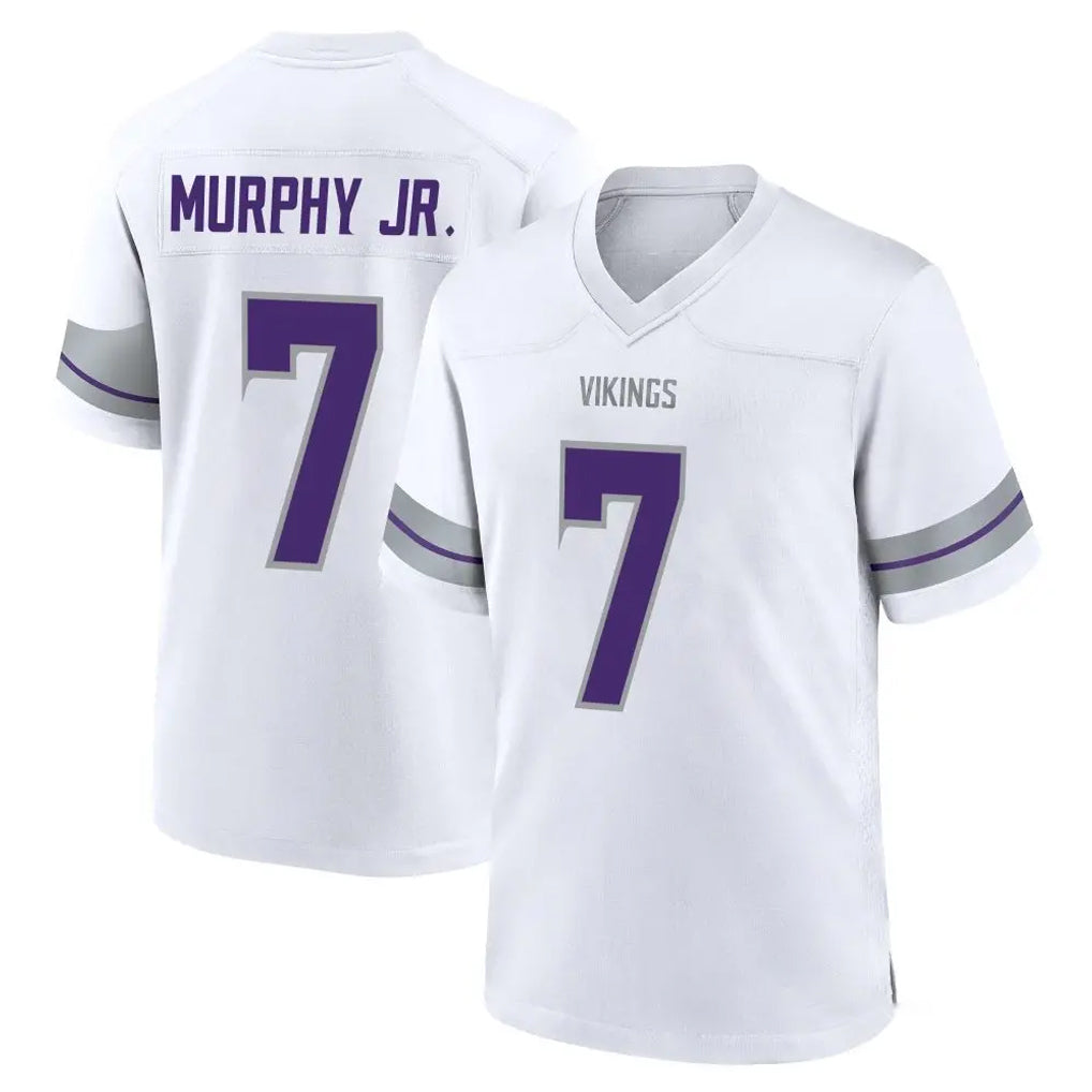 M.Vikings #7 Byron Murphy Jr. Player White Alternate Home Game BALCE Stitched Jerseys