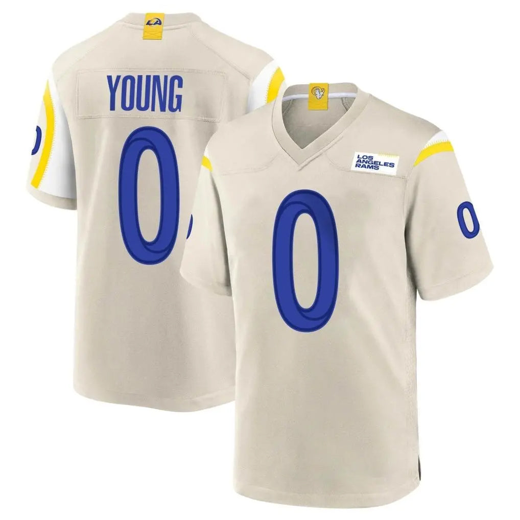 LA.Rams #0 Byron Young Player Bone Home Game BALCE Stitched Jerseys
