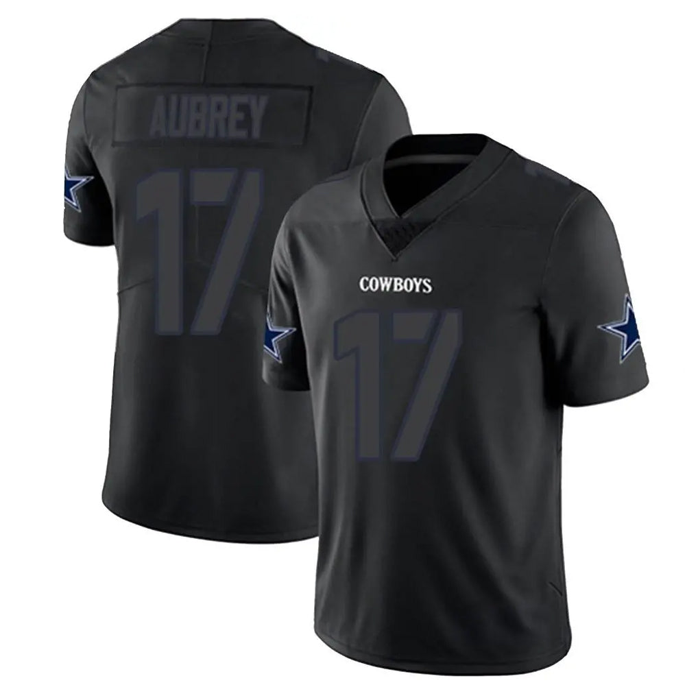 D.Cowboys #17 Brandon Aubrey Player Black Impact Limited Home Game BALCE Stitched Jerseys