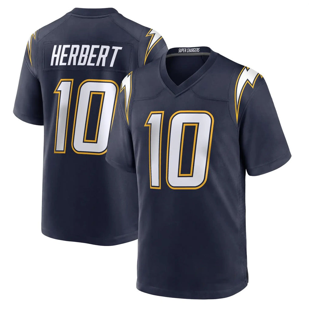 LA.Chargers #10 Justin Herbert Player Navy Alternate Home Game BALCE Stitched Jerseys