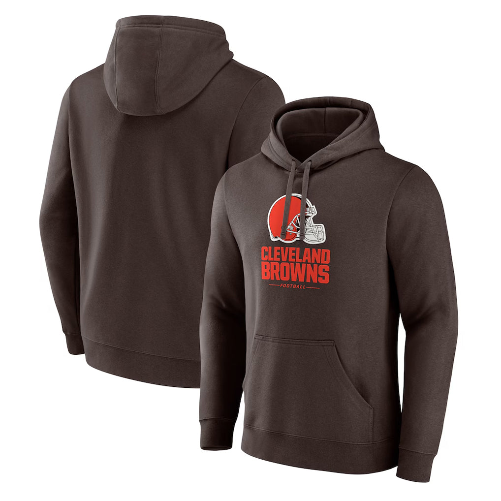C.Browns ## Browns Blank Player Brown Primetime Lockup Pullover Hoodie BALCE Stitched Jerseys