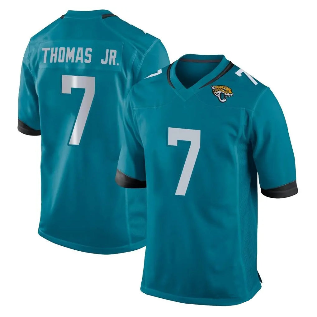 J.Jaguars #7 Brian Thomas Jr. Player Teal Home Game BALCE Stitched Jerseys