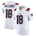 NE.Patriots #18 Kyle Williams Player White Vapor Untouchable Home Game BALCE Stitched Jerseys