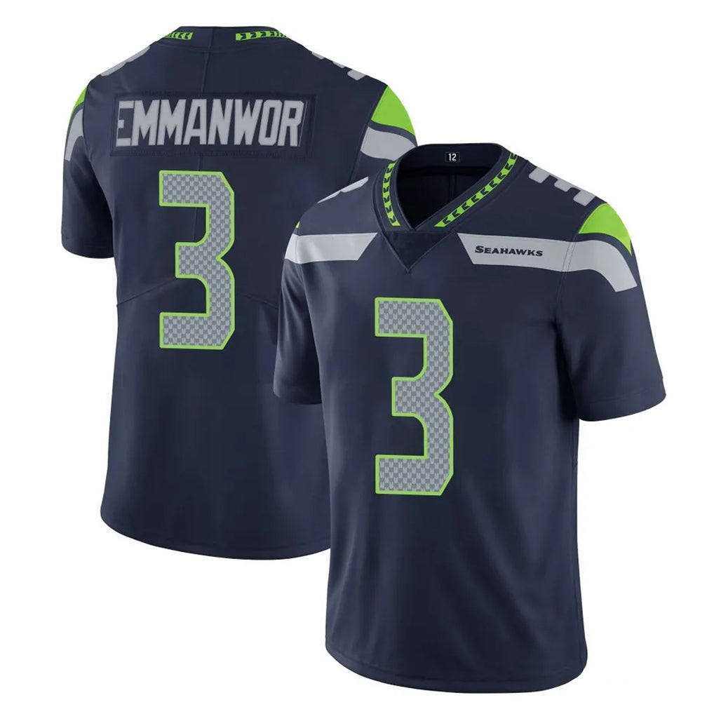 S.Seahawks #3 Nick Emmanwori Player Navy Limited Vapor Untouchable Home Game BALCE Stitched Jerseys