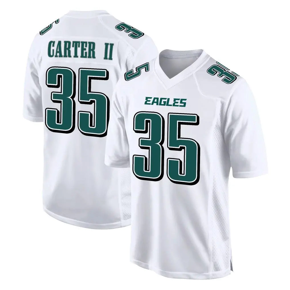 P.Eagles #35 Michael Carter II Player White Tundra Fashion Home Game BALCE Stitched Jerseys