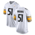 P.Steelers #51 Nick Herbig Player White Home Game BALCE Stitched Jerseys