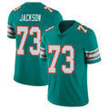 M.Dolphins #73 Austin Jackson Player Aqua Limited Alternate Vapor Untouchable Home Game BALCE Stitched Jerseys