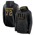 NY.Giants #72 Jermaine Eluemunor Player Black Salute to Service Hoodies Limited Game BALCE Stitched Jerseys