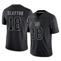 NY.Giants #18 Darius Slayton Player Black Limited Reflective Home Game BALCE Stitched Jerseys