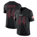 SF.49ers #44 Kyle Juszczyk Player Black Impact Limited Home Game BALCE Stitched Jerseys