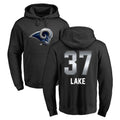 LA.Rams #37 Quentin Lake Player Black Pullover Hoodie Limited Game BALCE Stitched Jerseys