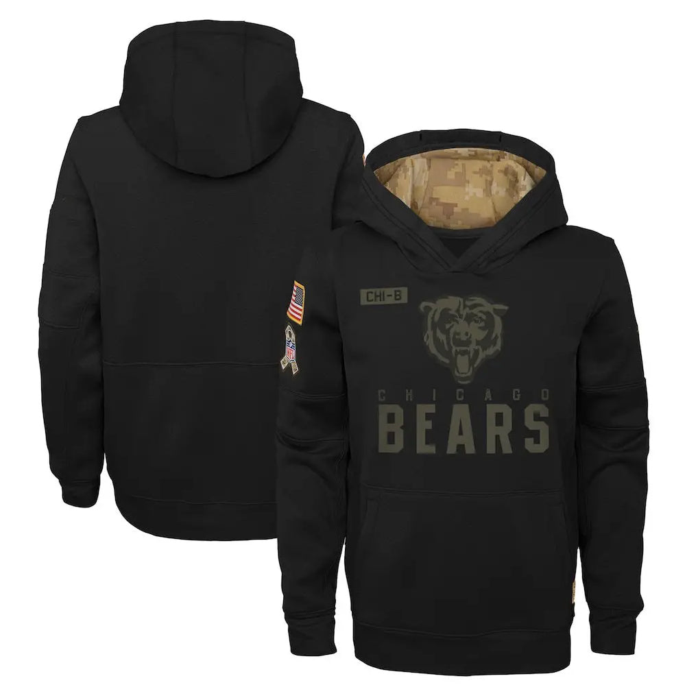 C.Bears ## Bears Blank Player Black Salute to Service Pullover Hoodies Limited Home BALCE Stitched Jerseys