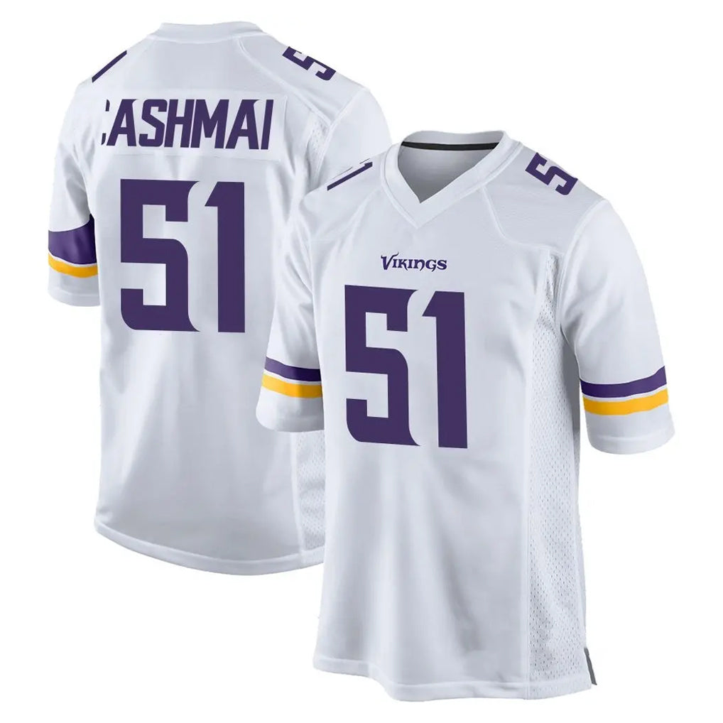 M.Vikings #51 Blake Cashman Player White Home Game BALCE Stitched Jerseys