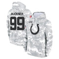 IN.Colts #99 DeForest Buckner Player Arctic Camo Salute to Service Hoodies Limited Game BALCE Stitched Jerseys
